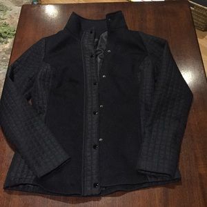 Fabletics black quilted jacket